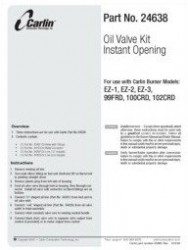85985 Oil Valve Instruction Manual