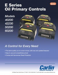 Series-E Oil Primary Controls Product Sheet